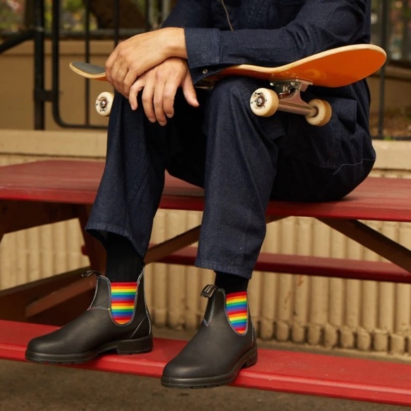 Blundstone 2105 Chelsea Boots Rainbow Black Size 4 US 7 - Picture 5 of 11